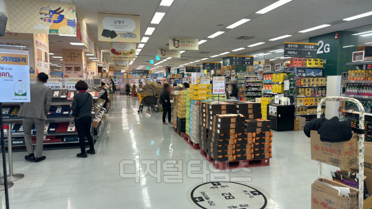 7일 방문한 서울 영등포구의 한 대형 마트.